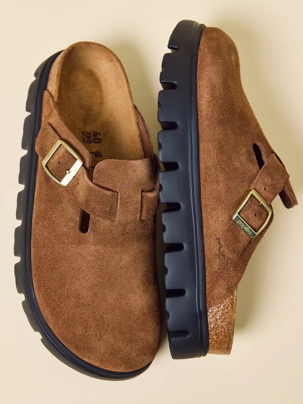 Birkenstock Papillio Chunky Boston Clog Brown Dark Tea size 8 - 8.5 - Picture 9 of 10